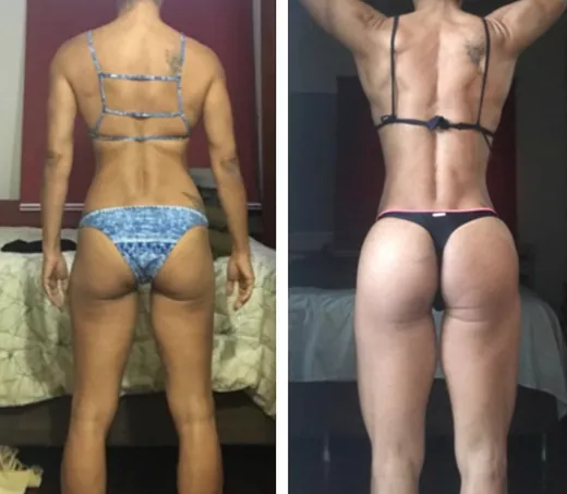 Stronger Than 40 client transformation 3, before and after