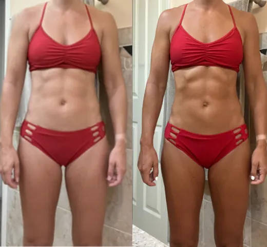 Stronger Than 40 client transformation 4, before and after